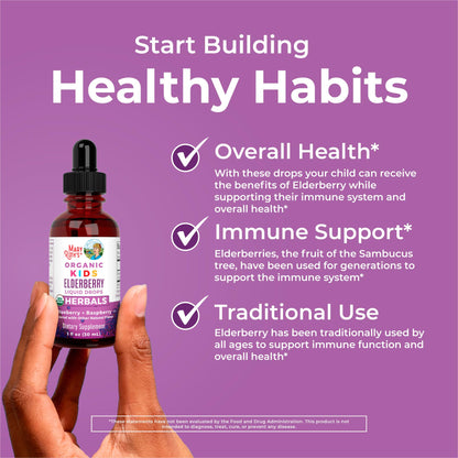 MARYRUTH'S Elderberry Liquid Drops for Adults & Kids | Immune Support | Antioxidant | 150mg Elderberry Extract | USDA Organic | CLP Purity Award | Sugar Free | Vegan | Non-GMO | Gluten Free | 1 oz
