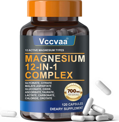 Magnesium Glycinate, High Absorption Chelated | Glycinate| Sleep Support 120 -Capsules
