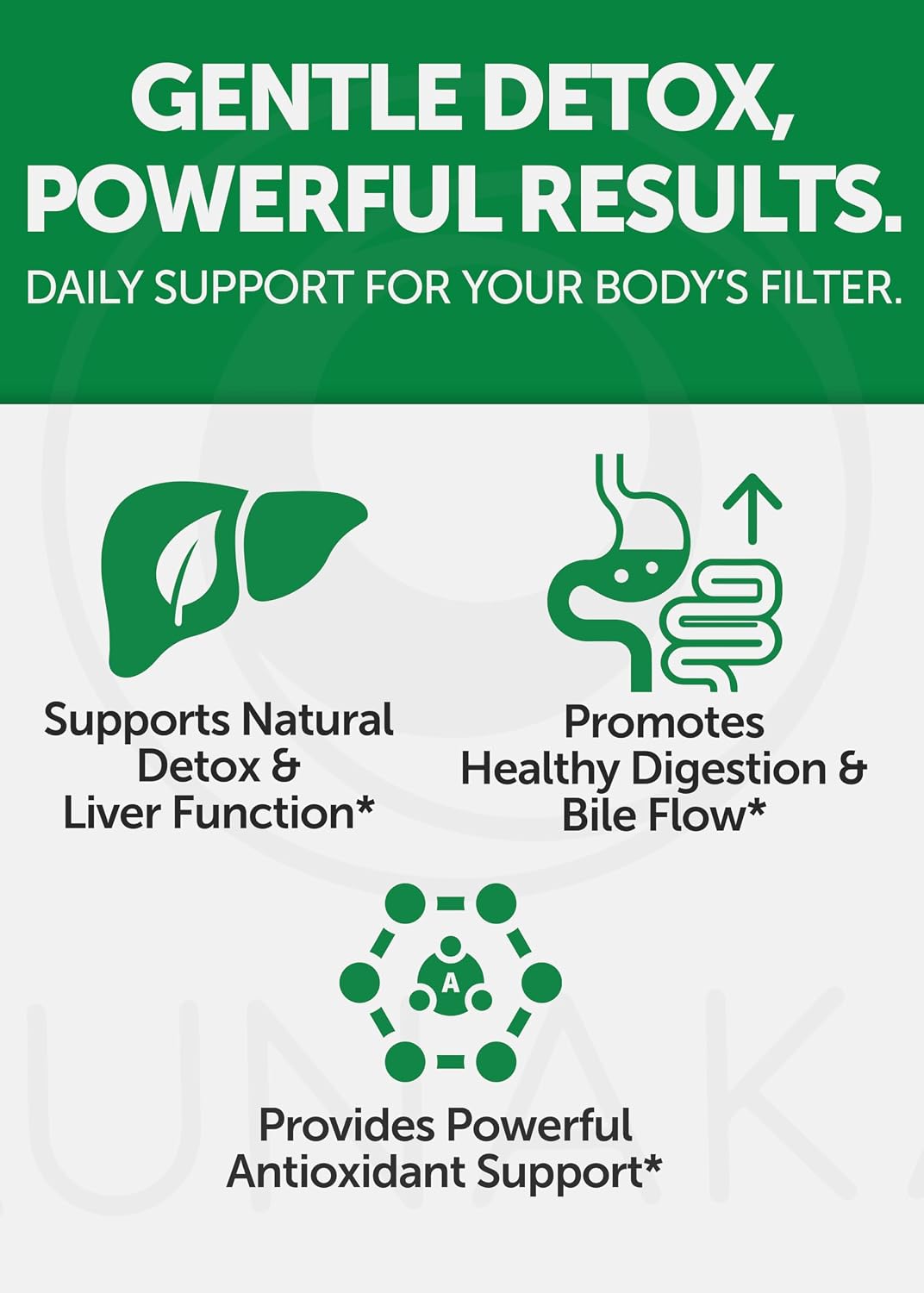 Lunakai USA Made Liver Cleanse Detox & Repair - 10-in-1 with Milk Thistle & NAC – Liver Support Supplement Capsules for Men & Women, Daily Health, Non-GMO, 60ct
