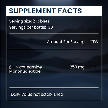 Renue By Science NMN Supplement | 240 Chewable Vegetarian Tablets - 250mg Nicotinamide Mononucleotide per Serving | Lemon Flavour - Manufactured in the USA Third-Party Tested