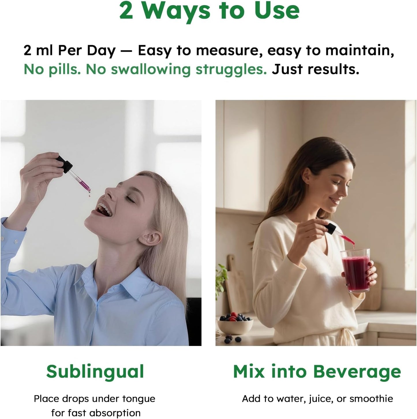 10-in-1 Liquid Collagen for Women, GLP Friendly Multi Collagen | Trim & Glow Hydrolyzed Collagen Burn Drops w. Hyaluronic Acid Biotin Green Tea & ACV, Digestive Gut Skin Health & Hair Growth