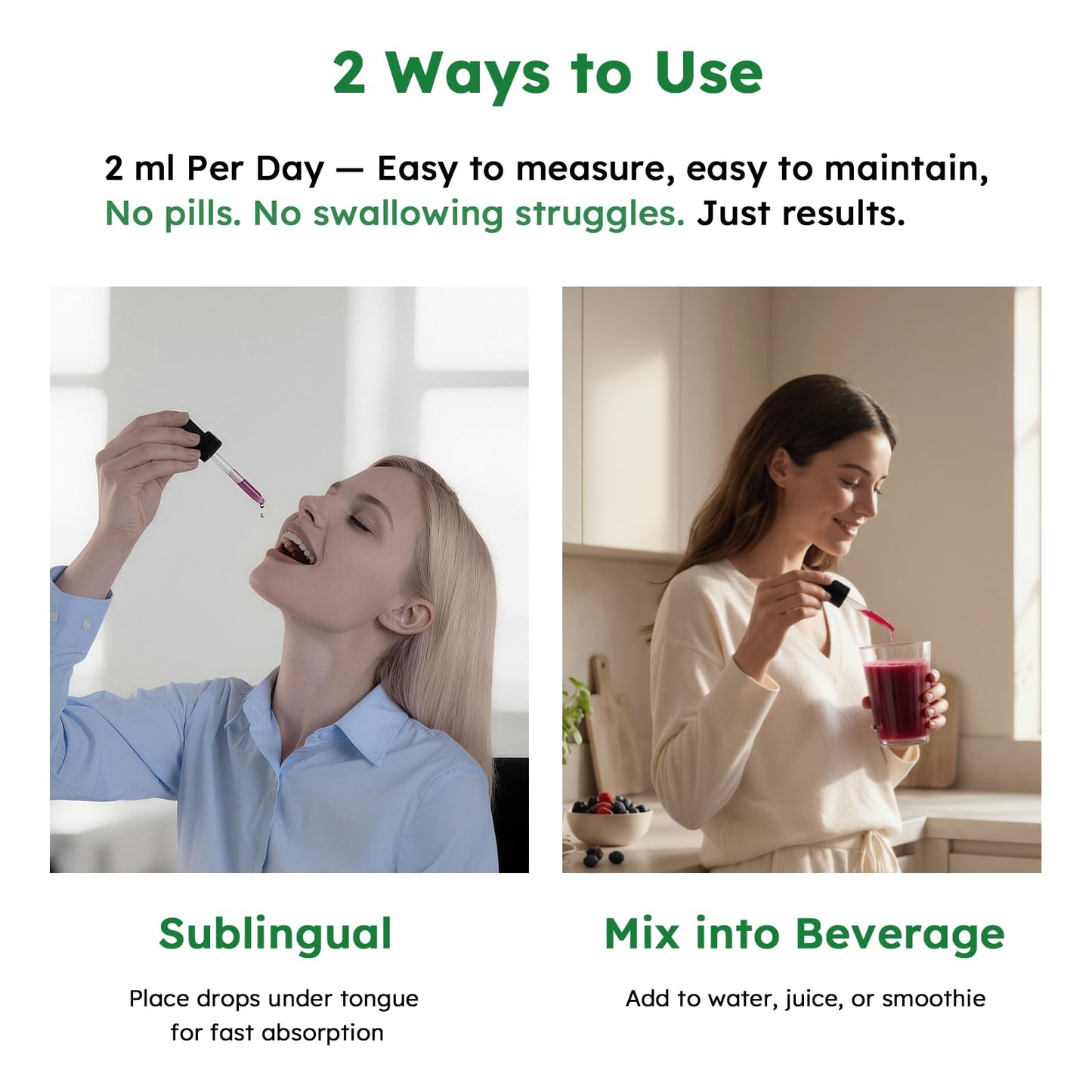 10-in-1 Liquid Collagen for Women, GLP Friendly Multi Collagen | Trim & Glow Hydrolyzed Collagen Burn Drops w. Hyaluronic Acid Biotin Green Tea & ACV, Digestive Gut Skin Health & Hair Growth
