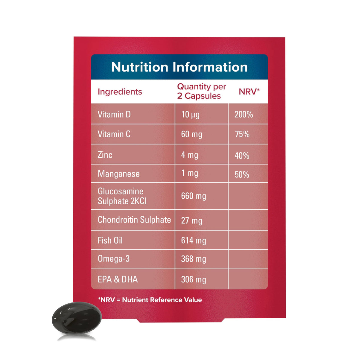 Seven Seas JointCare Active, With Glucosamine, Omega-3, Chondroitin, Vitamins C and D