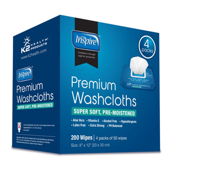 Inspire Adult Wet Wipes, Adult Wash Cloths, Adult Wipes for Incontinence