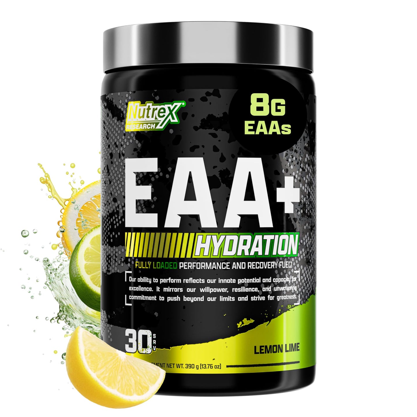 Nutrex Research EAA Hydration | EAAs + BCAA Powder | Muscle Recovery, Strength, Muscle Building, Endurance | 8G Essential Amino Acids + Electrolytes | Strawberry Watermelon 30 Serving