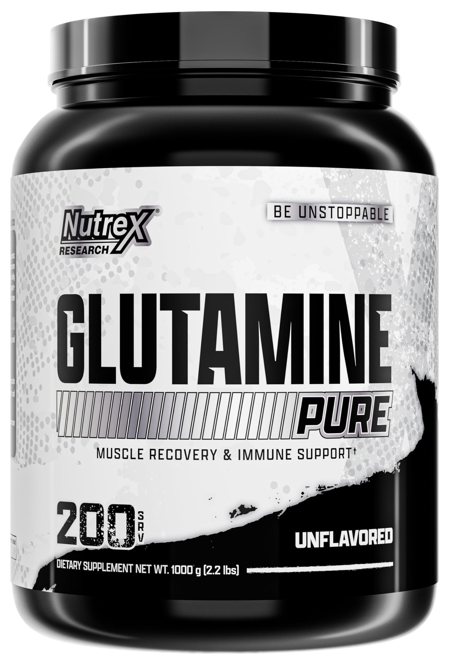 Nutrex Research L-Glutamine Powder - 200 Servings - Pure Unflavored, Non-GMO & Gluten Free