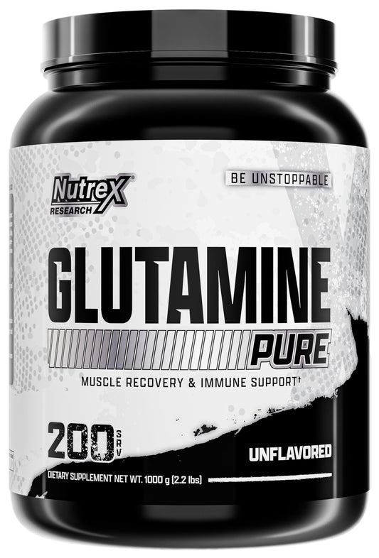 Nutrex Research L-Glutamine Powder - 200 Servings - Pure Unflavored, Non-GMO & Gluten Free