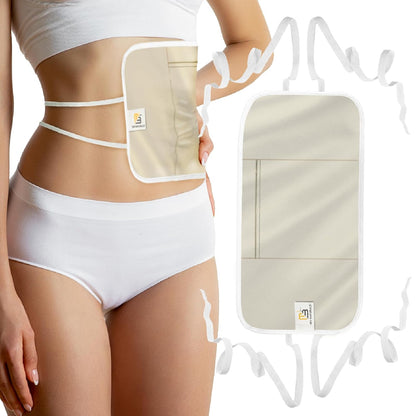 Organic Cotton Castor Oil Wrap - Reusable, Adjustable, Detox Pack by M3
