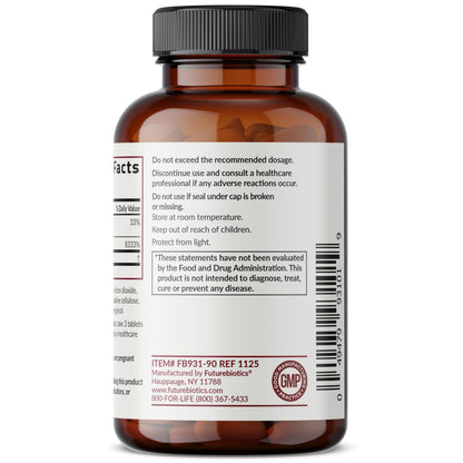 Futurebiotics Collagen Peptides with Biotin & Vitamin C Complex 3-in-1 Formula - for Hair, Skin & Nails Support, Non-GMO, 90 Tablets