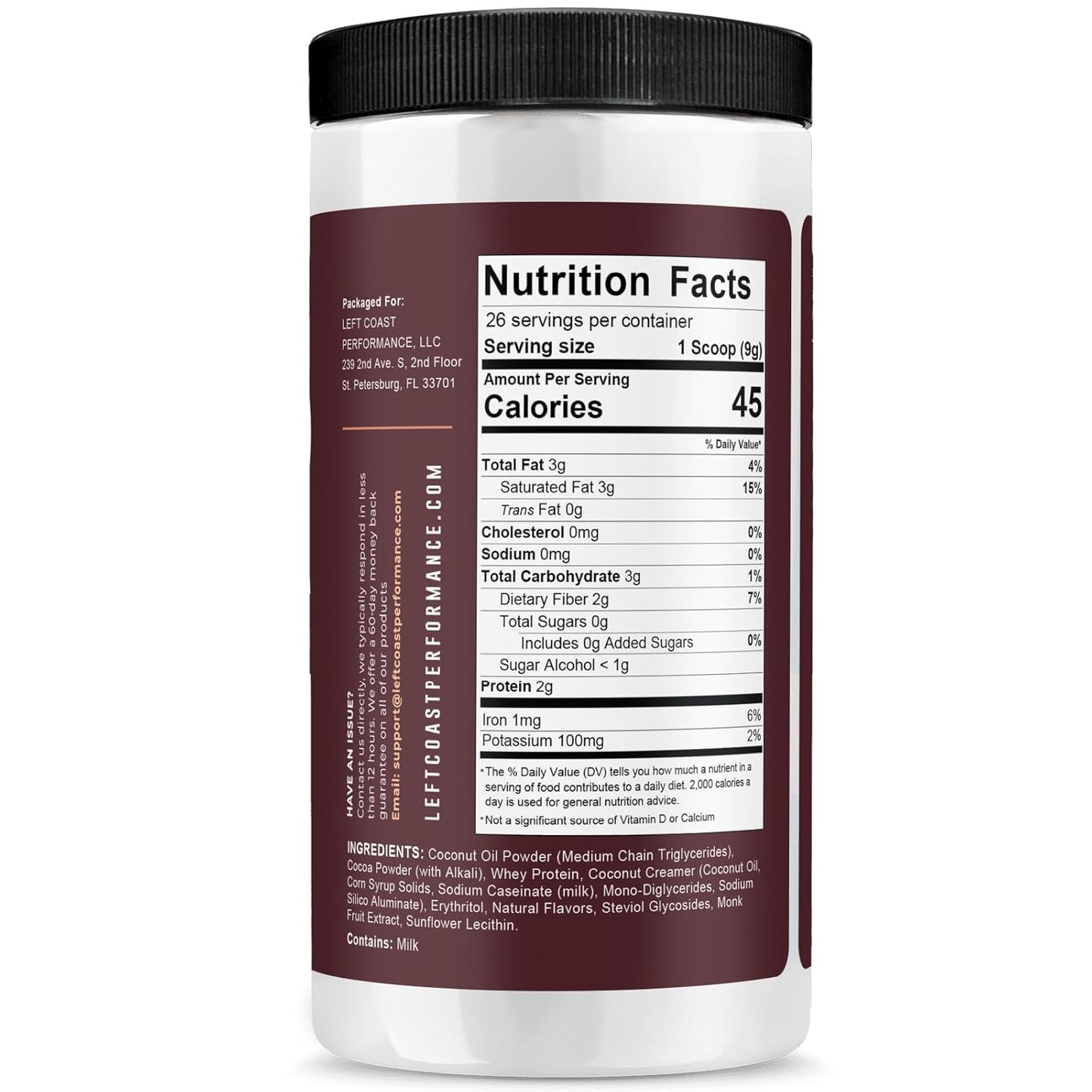Keto Cocoa | Keto Hot Chocolate Drink Mix Powder - Sugar Free, Low Carb with Protein and MCT Oil Powder