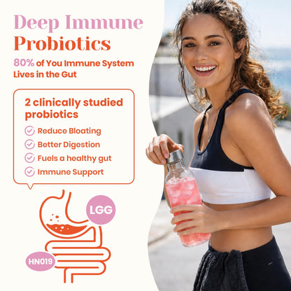 Venture Pal Sugar Free Hydration Packets+Immune-Liquid Daily IV Drink Mix | Electrolyte Powder with 7 Electrolytes & 6 Vitamins, Probiotics + Elderberry | Non-GMO, Keto Friendly, Vegan | 16 Sticks