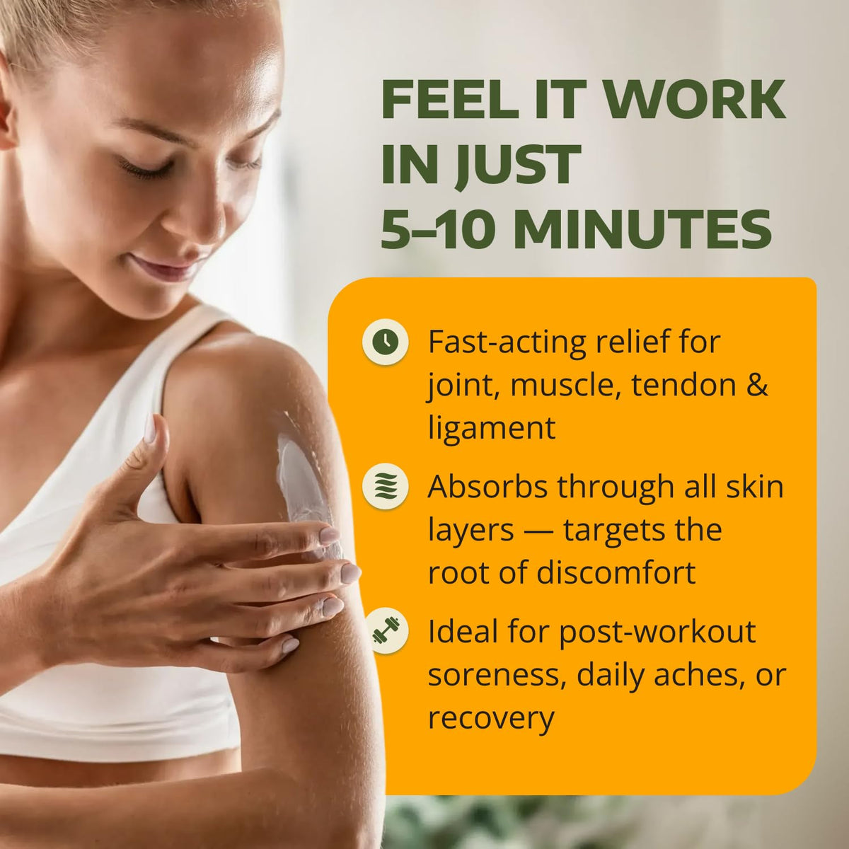 1-TDC Joint & Muscle Relief Cream - Use On Back, Knee, Neck, Shoulder, Hip - Soothes Stiff Joints, Muscles, and Injuries in 5-10 Minutes - Relaxer - 4 oz