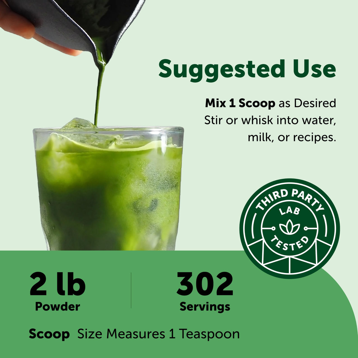 Micro Ingredients Organic Matcha Green Tea Powder, First Harvest, Culinary Grade from Japan, 100% Pure & Unflavored, Great for Tea, Latte, & Smoothies, Non-GMO, No Sugar, Eco-Friendly Packaging, 1 Lb
