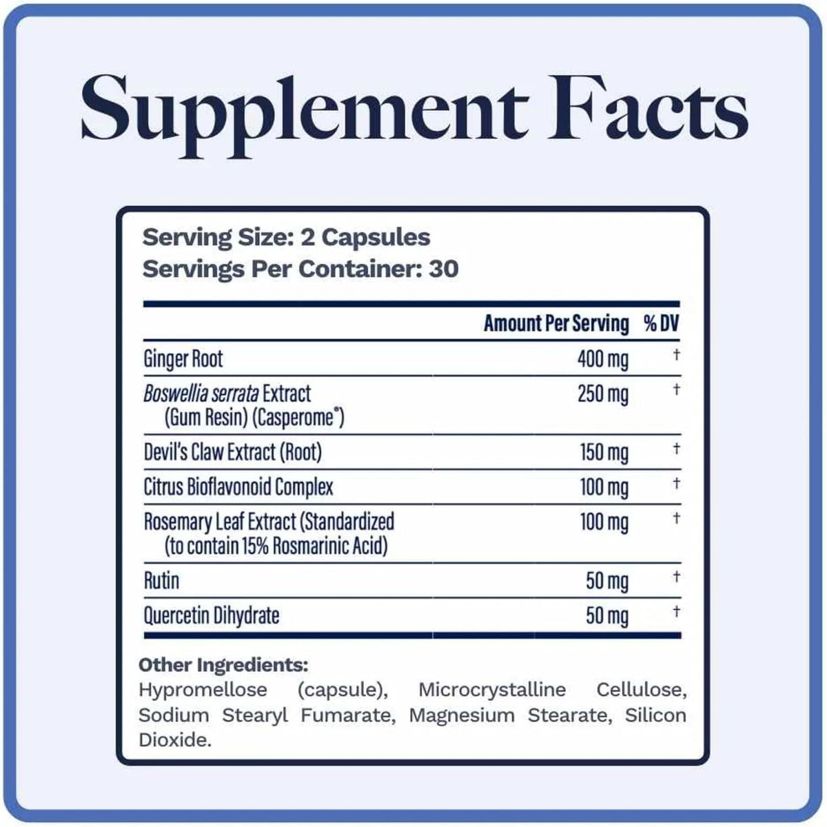 Utzy Naturals Boswellia Phytosome AKA Inflavinol | 250 mg | 60 Capsules