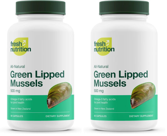 Green Lipped Mussel Capsules - Strongest DNA Verified from New Zealand - Perna Canaliculus Omega Supplement - May Promote Healthy Joints - 90 Capsules