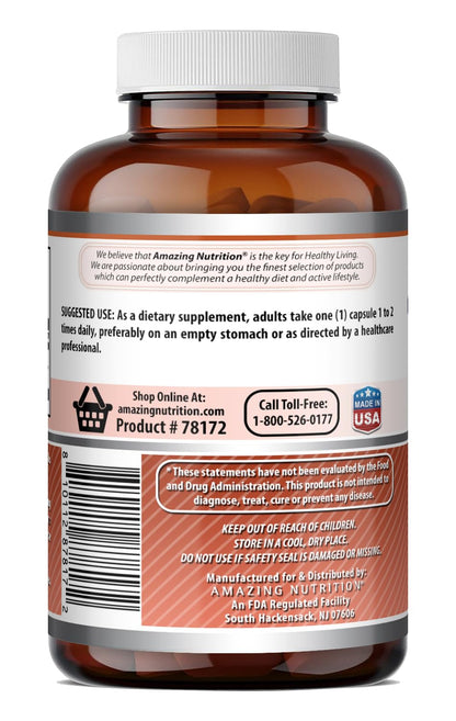 Amazing Formulas L-Lysine 500 Mg Amino Acid Supplement | Capsules | Non-GMO | Gluten-Free | Made in USA (1 Pack | 250 Count)