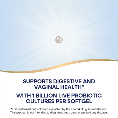 Nature's Way Women's Probiotic Pearls, Supports Vaginal and Digestive Health*, 1 Billion Live Cultures