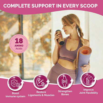 DRFOSTER Multi Collagen Peptides Powder with Beauty Complex, 35 Servings | Type I, II, III, V, X, Hydrolyzed Collagen Powder with Vitamin C & Biotin for Skin Hair Nail Joint for Women, Non-GMO