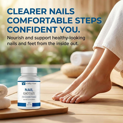 Nail Exodus - Vitality Healthy Nails - Premium Formula for Healthier Feet - 60 Capsules