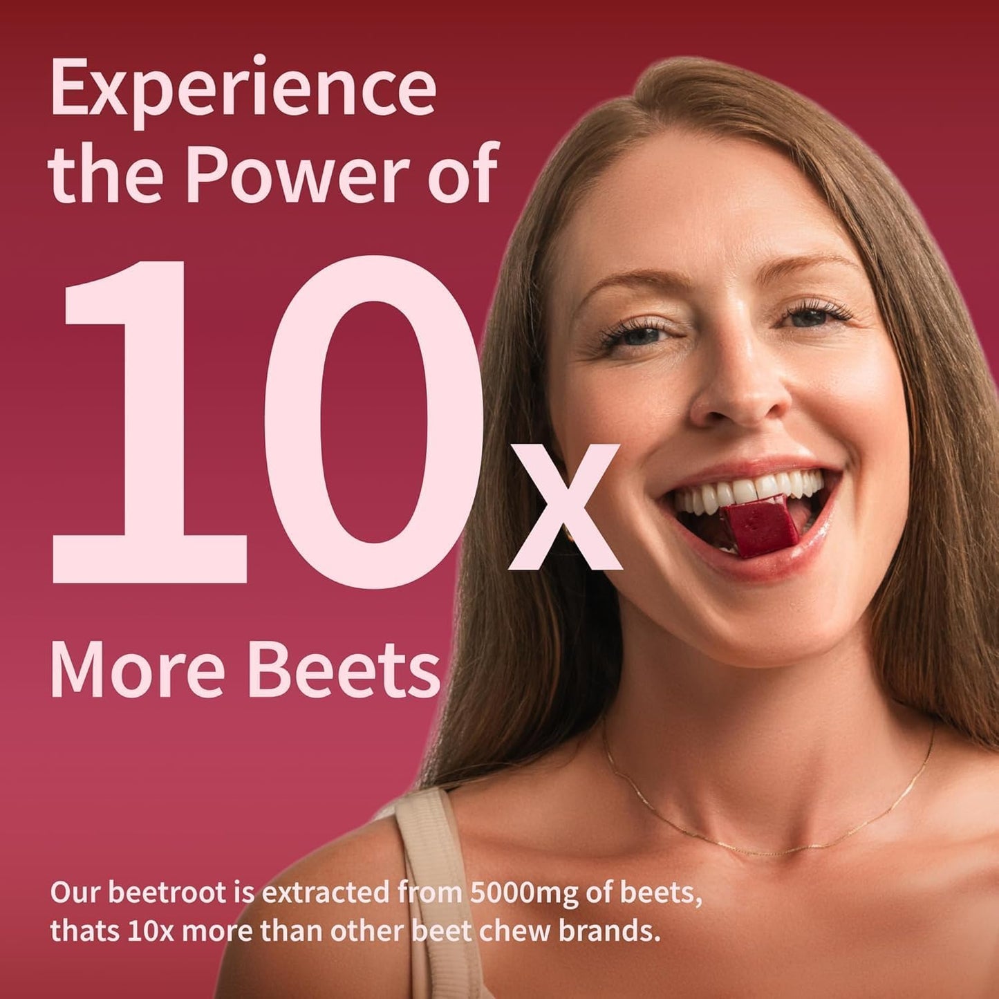 Snap Supplements Beet Root Soft Chews, Mixed Berry, 60 Sugar-Free Chews | For Adults 35+ and Heart Health Shoppers - Beetroot Extract with CoQ10, Vegan Formula, Daily Heart Support Chews