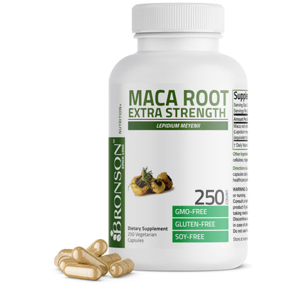Bronson Maca Root Extra Lepidium Meyenii, Non-GMO, 90 Vegetarian Capsules