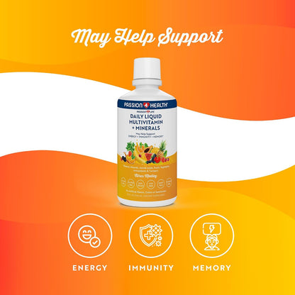Passion 4 Life Liquid Multivitamin Plus Organic Liquid D3K2 Omega 3