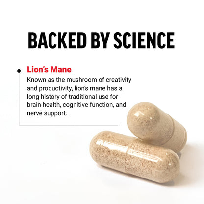 Force Factor Lion’s Mane Supplement Capsules, Memory & Focus Supplement