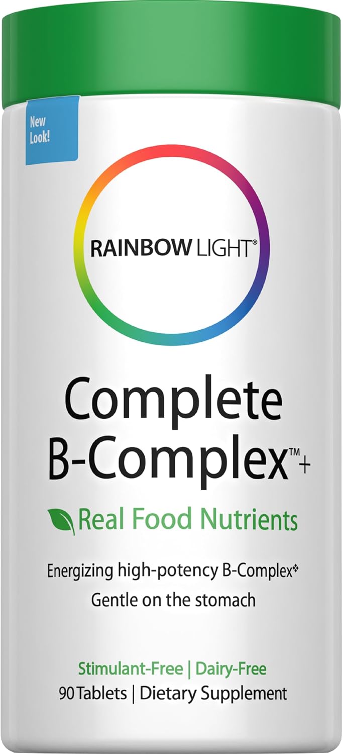 Rainbow Light - Complete B-Complex, 90 Count, Food Based, Energy Support