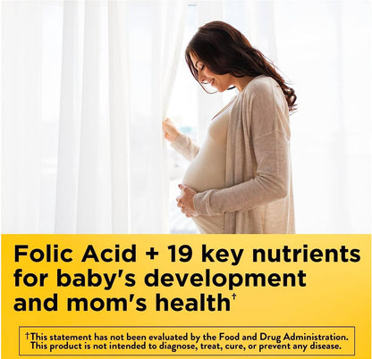 Nature Made Prenatal with Folic Acid + DHA, Prenatal Vitamin and Mineral Supplement