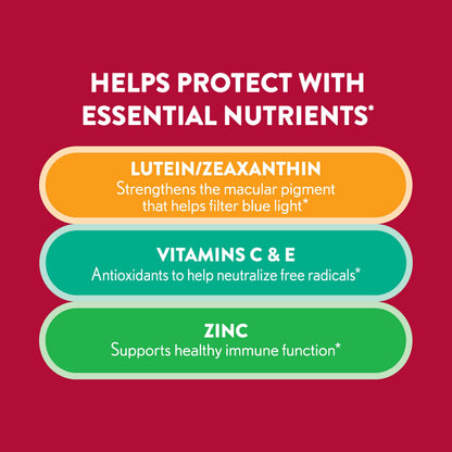 Ocuvite Vitamin & Mineral Supplement for Eye Health Adult Gummies