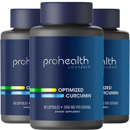 ProHealth Turmeric Curcumin Supplement: 285 Times More Bioavailable- Developed by Neuroscientists. 1000 mg Concentrated Longvida Curcumin Extract Per Serving (60 X 500mg Capsules/Bottle) 2 Pack