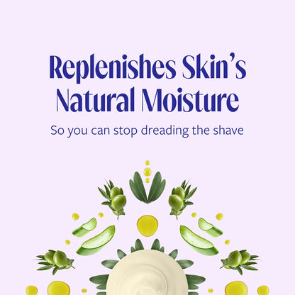 Skintimate Skin Therapy Moisturizing Shave Gel for Women Dry Skin with Lanolin and Olive