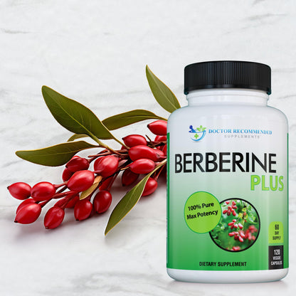 DOCTOR RECOMMENDED SUPPLEMENTS Berberine Plus 1200mg Per Serving - 120 Veggie Capsules with Royal Jelly