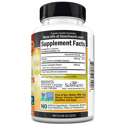 Garcinia Cambogia Weight Loss Pills with 1500mg HCA Pure Extract, 90ct
