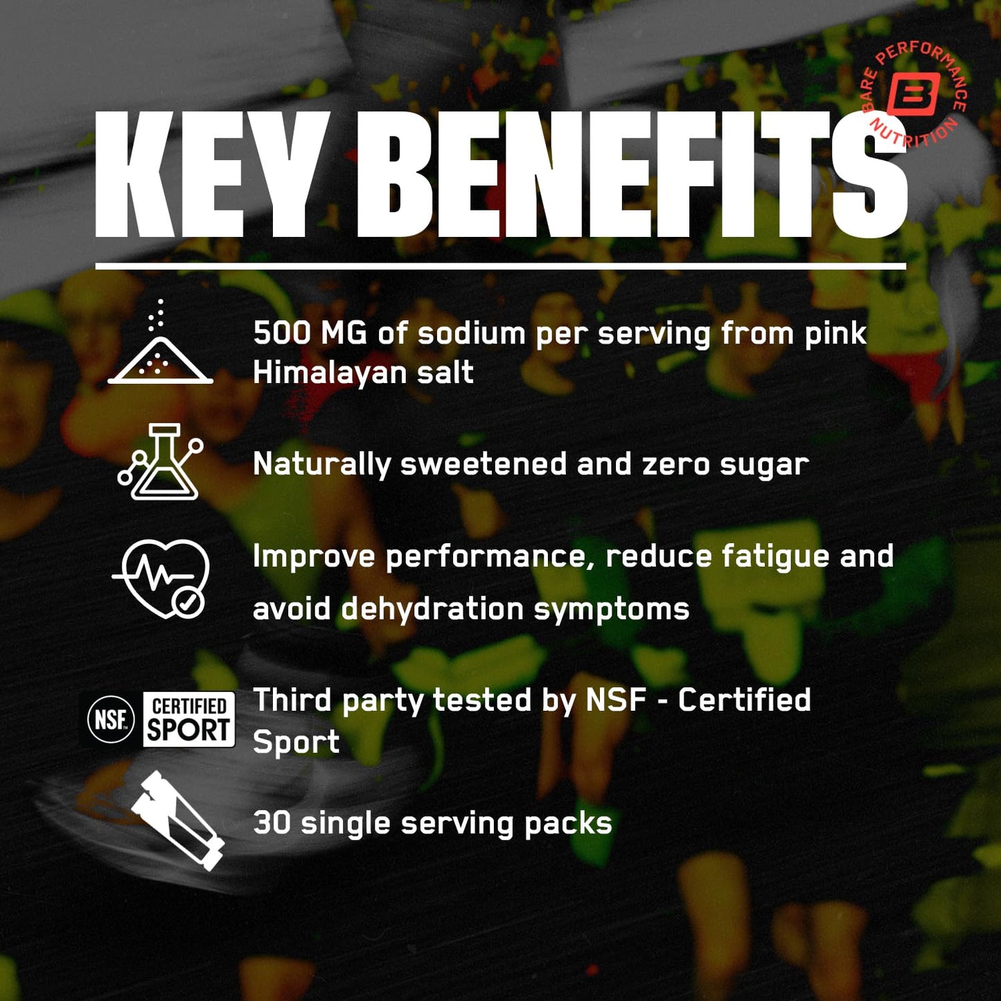BARE PERFORMANCE NUTRITION BPN Electrolytes Hydration Drink Mix | Sugar Free Electrolyte Powder | 500mg Sodium per Serving | Naturally Sweetened | Lemon Lime, 50 Servings | Zero Sugar, 500mg Sodium per Serving, Naturally Sweetened