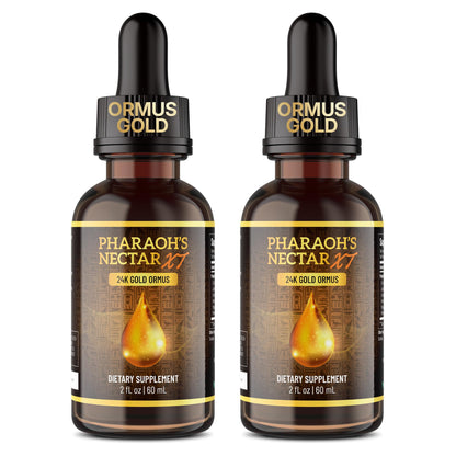 Pharaoh's Nectar XT 24K Monoatomic Gold Ormus Liquid | Third Eye Awakening + Vivid Dreaming, Clean Energy + Mental Clarity, Spiritual Supplement, 60mL