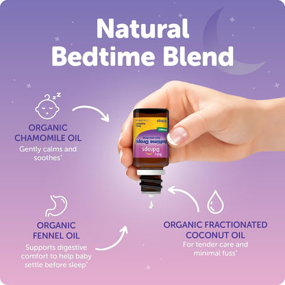 Ddrops Baby Bedtime Drops for Babies, Organic Liquid Drops for Calming Bedtime Routines, 60 Count