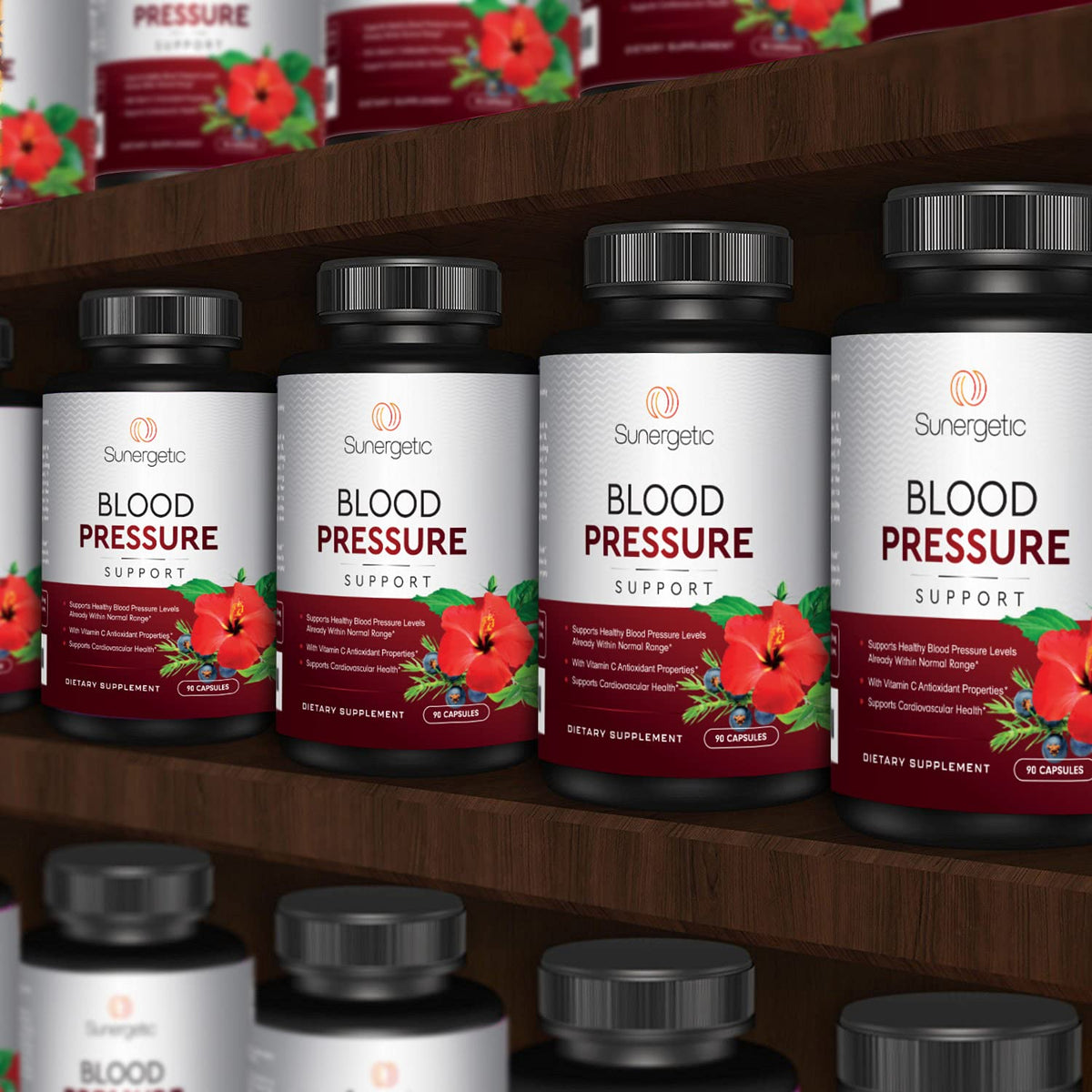 Premium Blood Pressure Support Supplement For Cardiovascular & Heart Health with Garlic