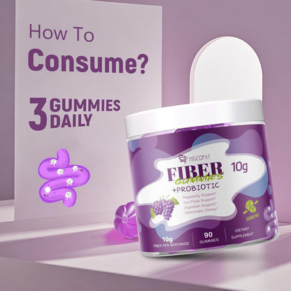Fiber Gummies (Grape Flavor+ Apple Flavor)
