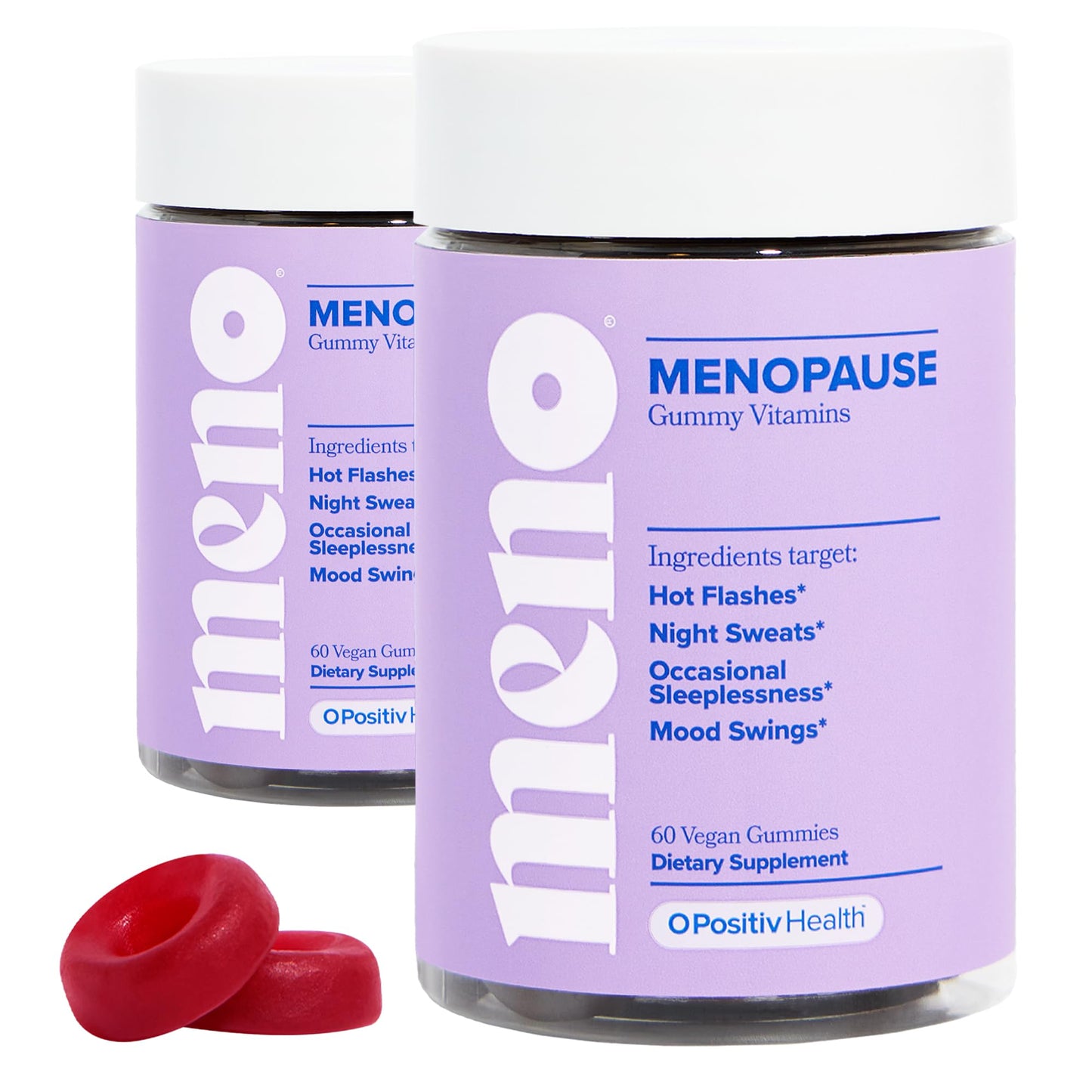 MENO Menopause Gummies - Hot Flashes & Night Sweats – 30-Day Supply