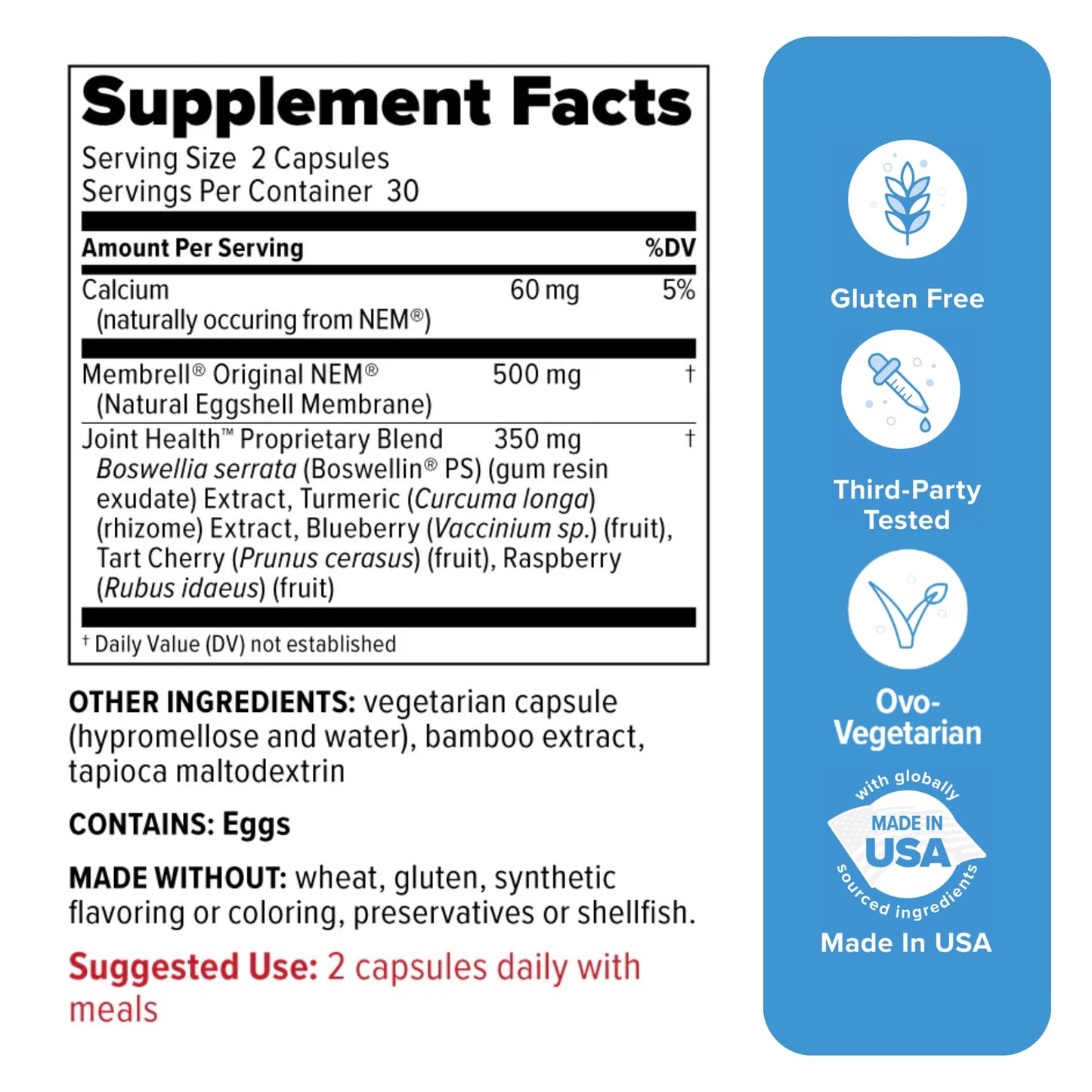 Redd Remedies, Joint Health Advanced, Helps Strengthen Connective Tissue and Cartilage, Fast-Acting Comfort with Boswellia Serrata and Turmeric, 120 Vegetarian Capsules