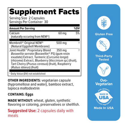 Redd Remedies, Joint Health Advanced, Helps Strengthen Connective Tissue and Cartilage, Fast-Acting Comfort with Boswellia Serrata and Turmeric, 120 Vegetarian Capsules