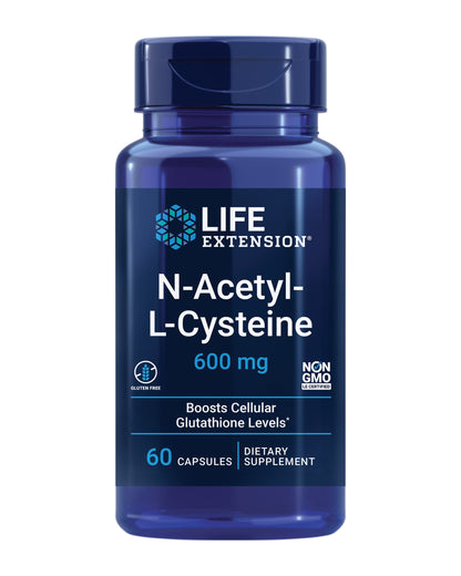 Life Extension N-Acetyl-L-Cysteine (NAC), Immune, Respiratory, Liver Health, NAC 600