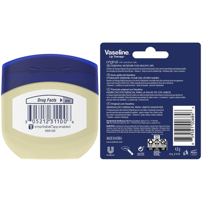 Vaseline Petroleum Jelly Travel-Size 2-Pack – Hypoallergenic Skin Protectant, Unscented Healing Ointment for Beauty & Personal Care, 1.75 Oz Ea