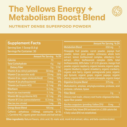 Proper, The Yellows Metabolism and Energy Boost Stickpack + Jar Bundle
