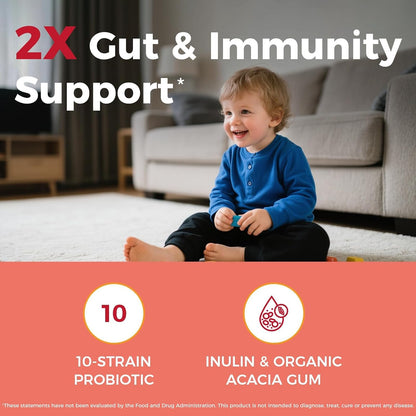 NewRhythm Akkermansia Muciniphila Probiotic, 10 Billion TFU and Kids Probiotic Chewables, 5 Billion CFU 10 Strains