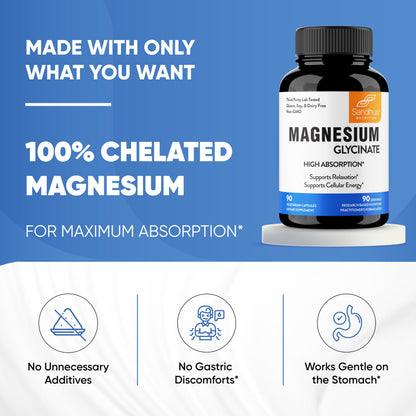 Sandhu's Superior Absorption Magnesium Glycinate 775mg|140mg Elemental Magnesium