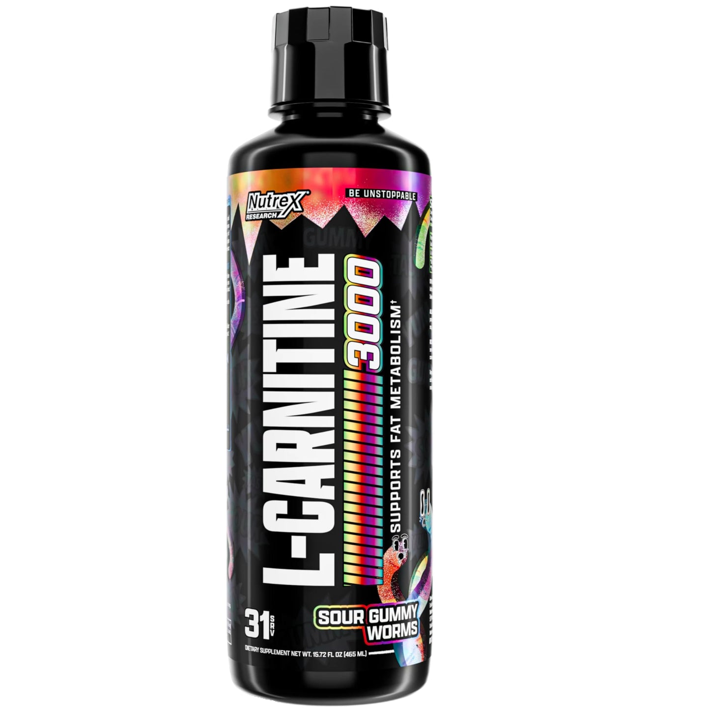 Nutrex Research L Carnitine 3000 - Clinically Dosed L-Carnitine Liquid for Energy, Metabolism & Muscle Recovery - Delicious Strawberry Watermelon - No Sugar, No Carbs, No Stimulants - 31 Servings