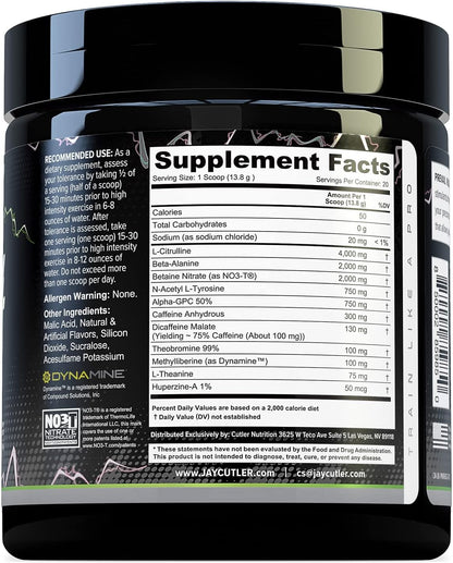 Cutler Nutrition Prevail Rush High-Stim Pre-Workout Powder, 20 Servings | Cotton Candy Grape, 20 Servings | With Caffeine, Dynamine, NO3-T Betaine and Nootropics for Energy, Focus and Muscle Pumps
