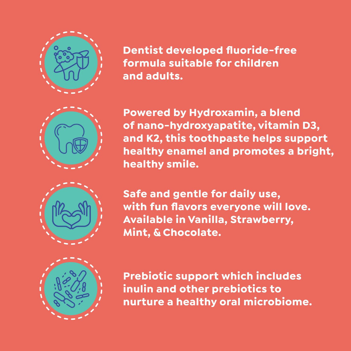 SuperMouth 10% Nano Hydroxyapatite Toothpaste, Fluoride Free, Strawberry